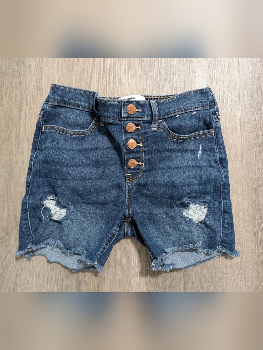 Abercrombie Kids Denim Distressed Shorts - 11/12 - Preloved